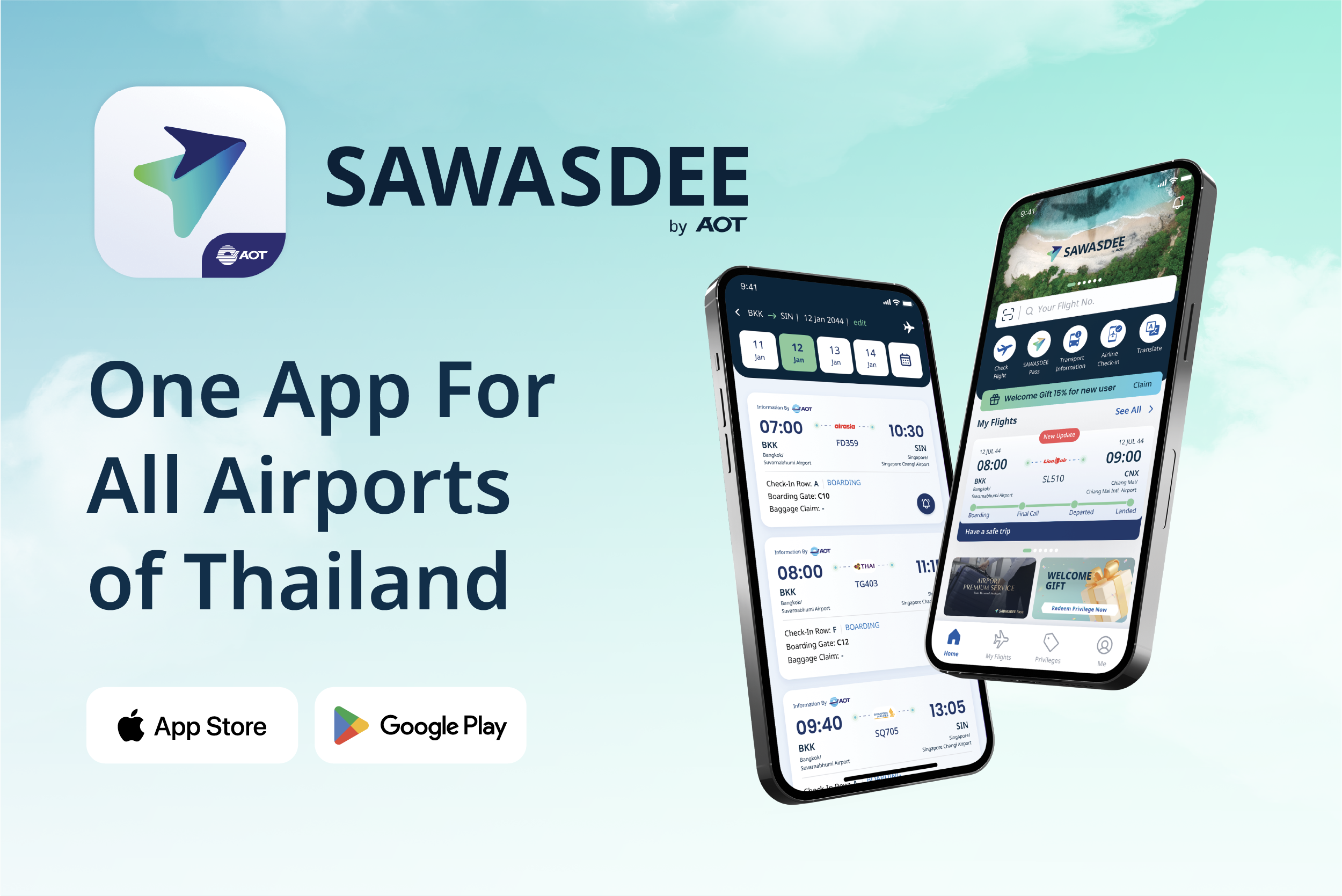 SAWASDEE by AOT Application